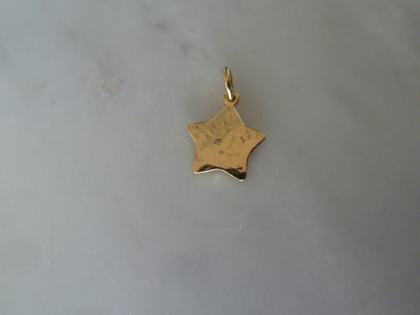 gold small star charm