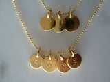 gold alphabet tag pendant