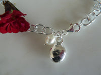 silver pebble bracelet