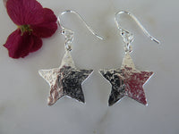 silver star earrings