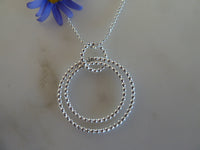 dot double circle pendant