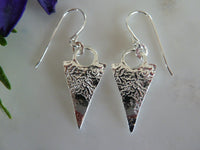 silver arrow earrings