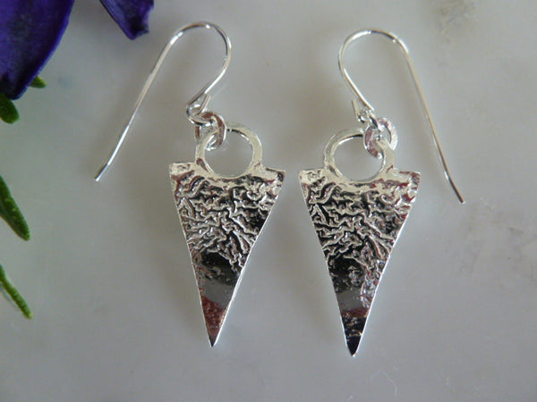 silver arrow earrings