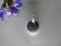 silver plain tag pendant
