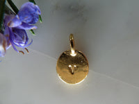 gold alphabet tag pendant