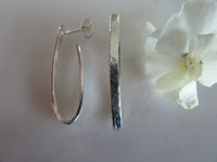 large silver loop earrings