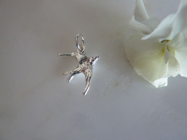 silver swallow pendant