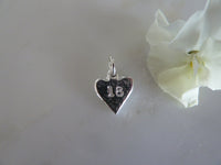 silver heart 18 pendant