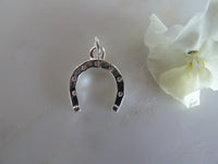 silver horseshoe pendant