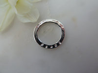 peace sentiment disc pendant