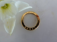 bestie sentiment disc pendant