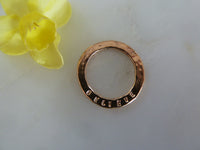 believe sentiment disc pendant