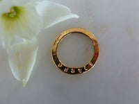 bestie sentiment disc pendant