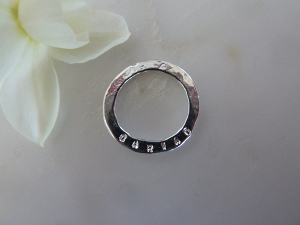 cariad sentiment disc pendant