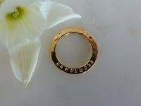 happiness sentiment disc pendant