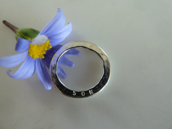 son sentiment disc pendant