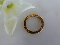 love love love sentiment disc pendant