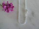 large silver a to zee pendant