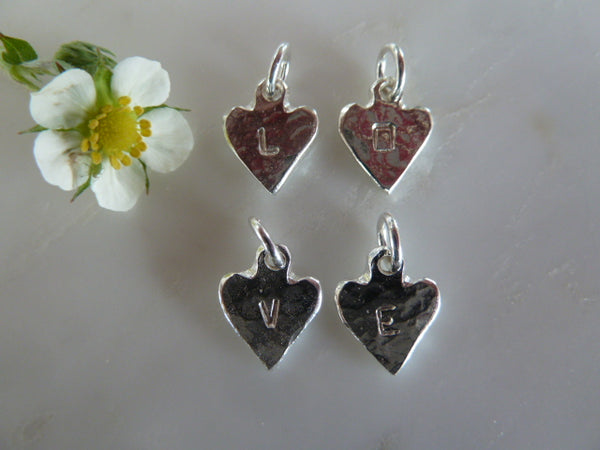 small silver a to zee pendant