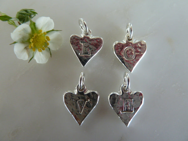large silver a to zee pendant
