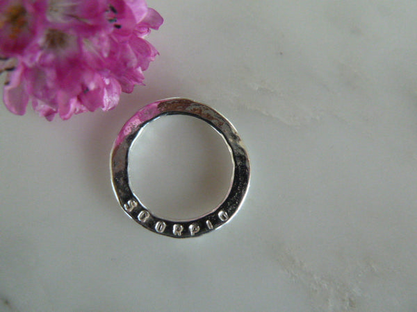 silver scorpio zodiac disc