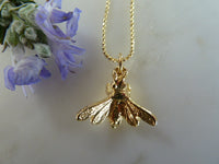 gold bee pendant