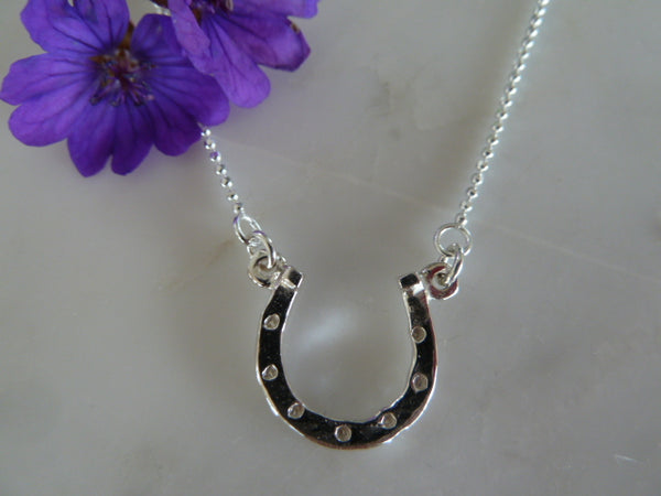 silver horseshoe necklace